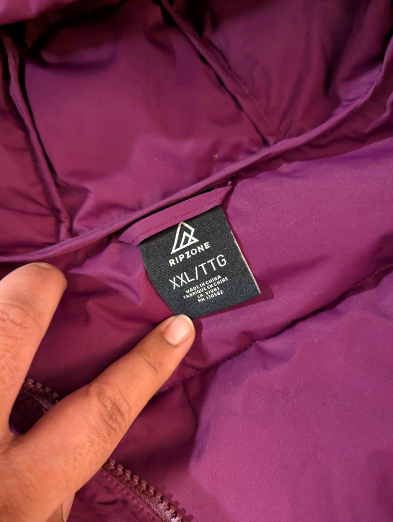 RIPZONE XXL Women's Puffer Jacket - Burgundy - photo 2