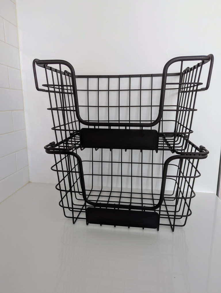 Stackable Wire Baskets Organizer