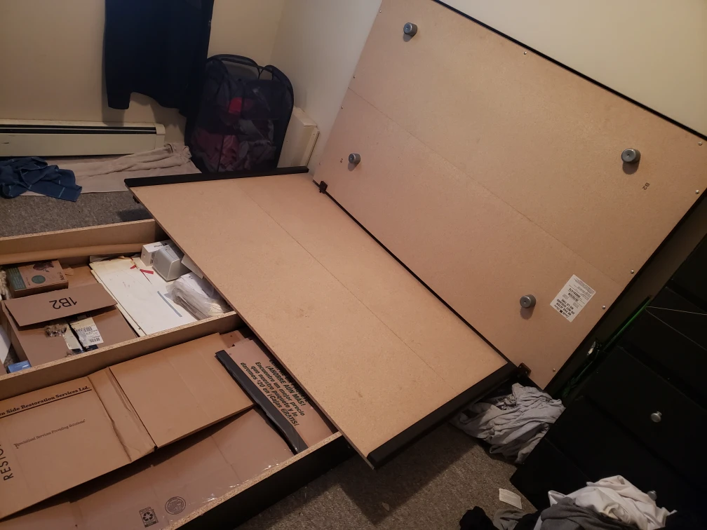 Queen Platform Bed Frame with Storage - photo 3