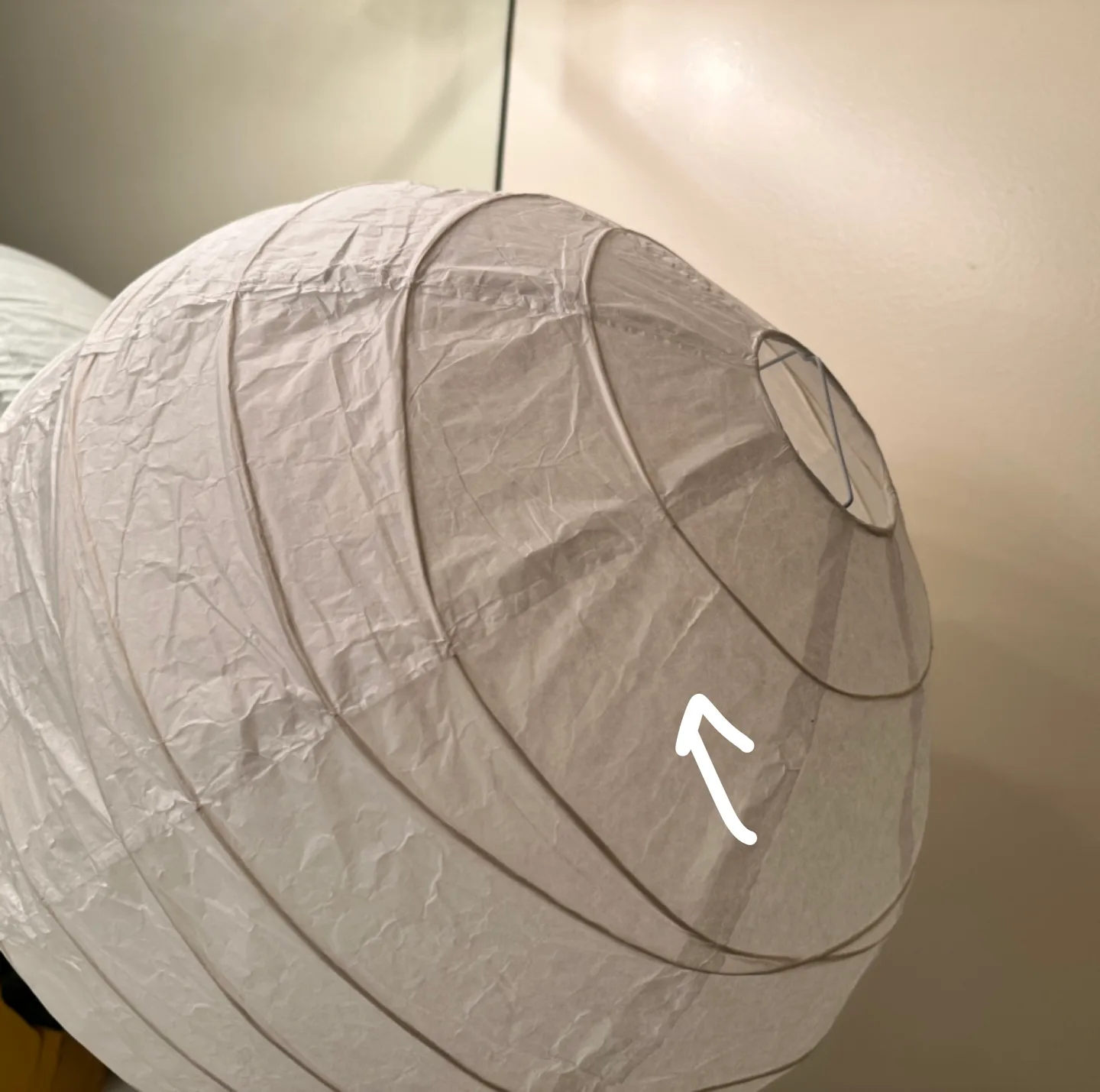 Rigolit Ikea paper pendant lamp shade #freecycle image indicator(3)