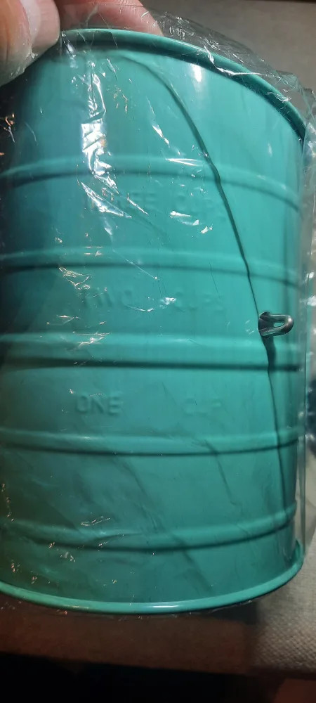 Webake 3 Cup Flour Sifter with Rotary Hand Crank - Teal 🏈 image indicator(5)