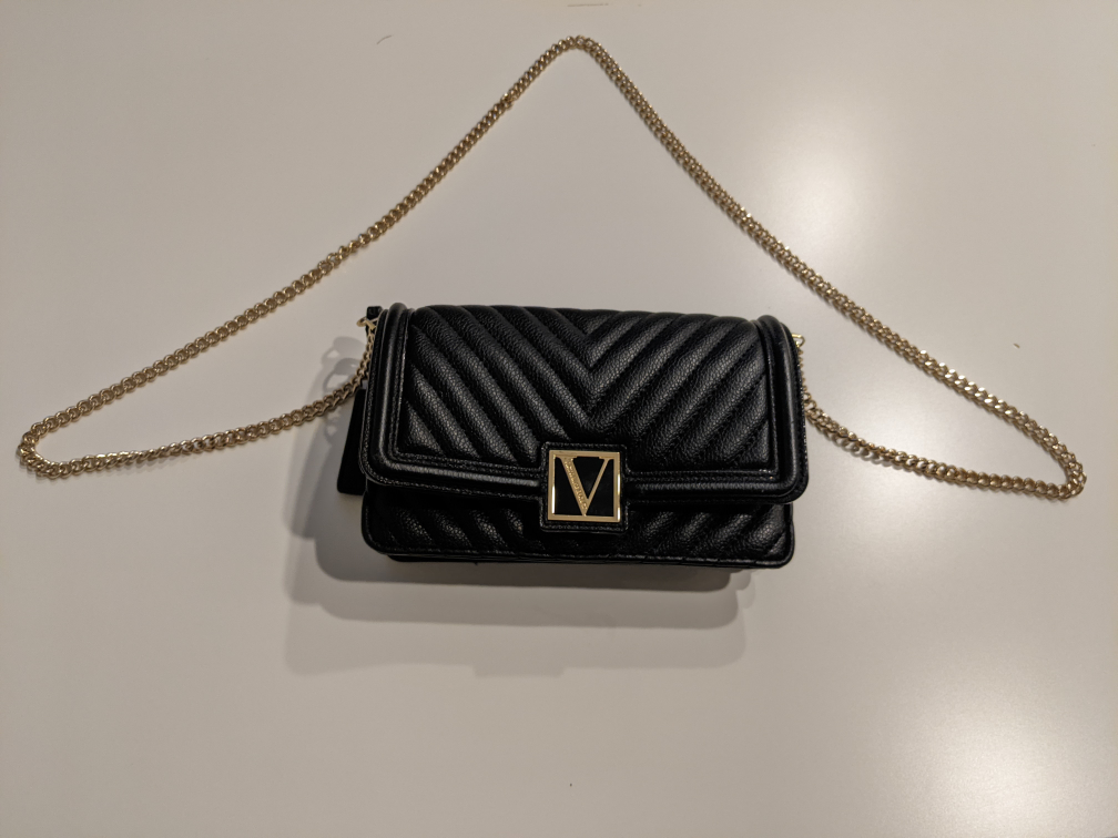 Victoria's Secret Black Quilted Crossbody Bag - photo 3
