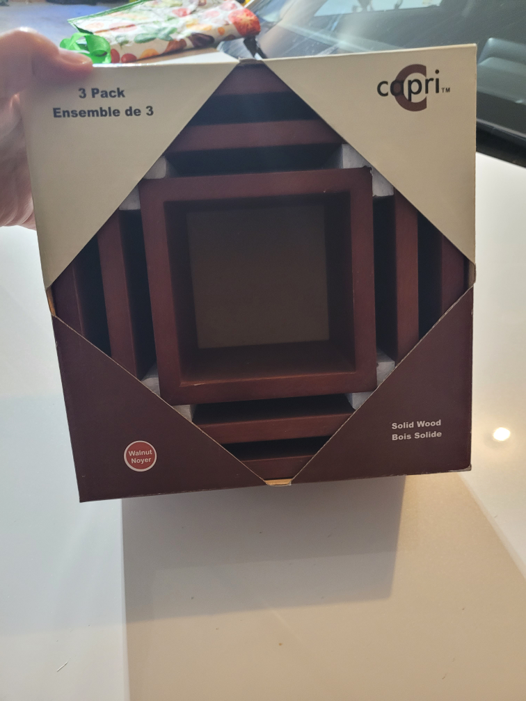 Capri 3-Pack Walnut Nesting Cubes
