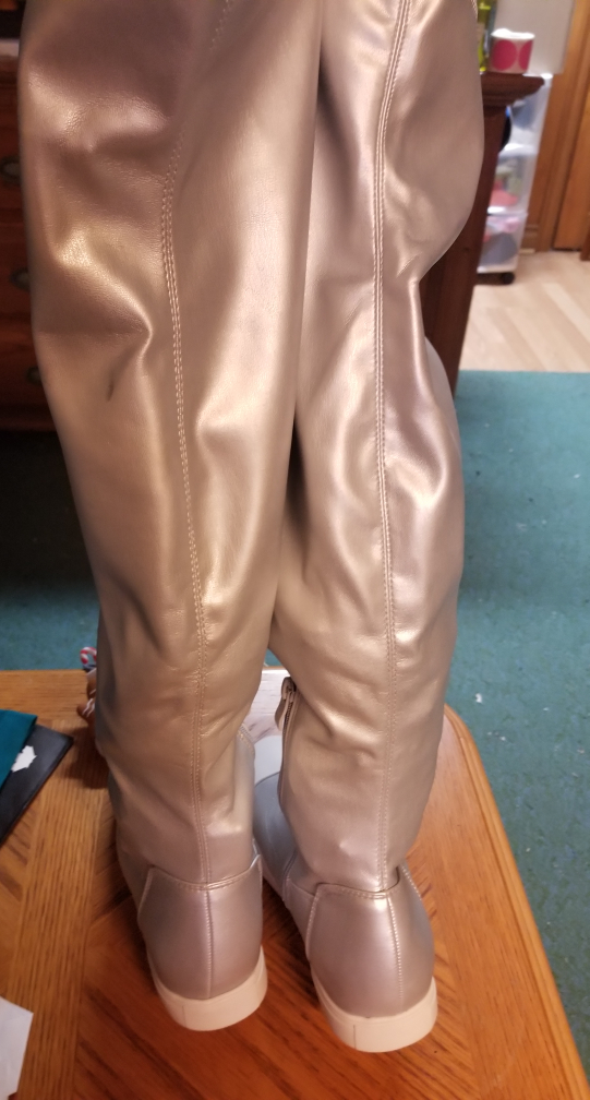 converse inspired boots silver #8 new - photo 3