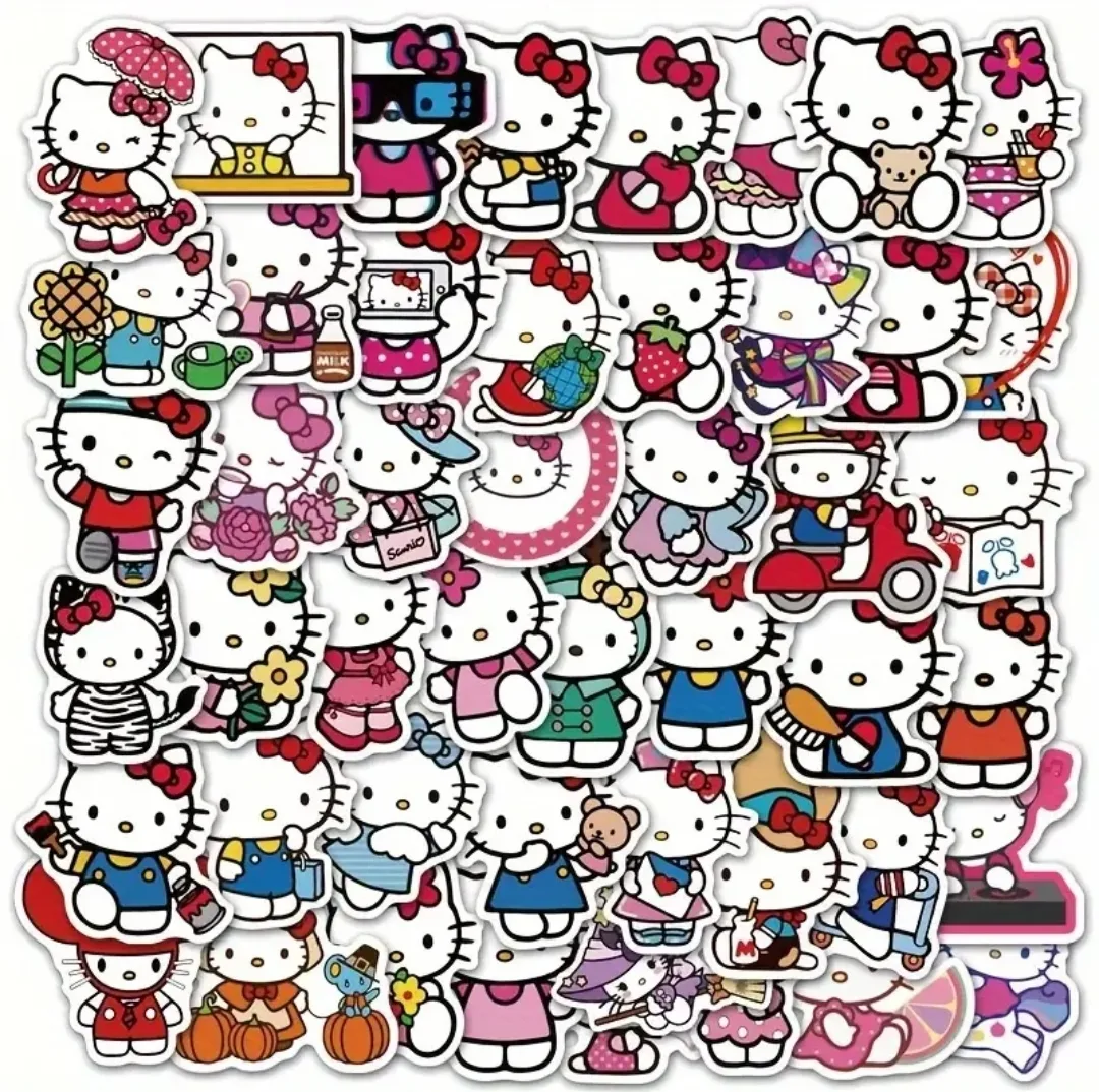 Sanrio Hello Kitty stickers 50 pcs image indicator(2)