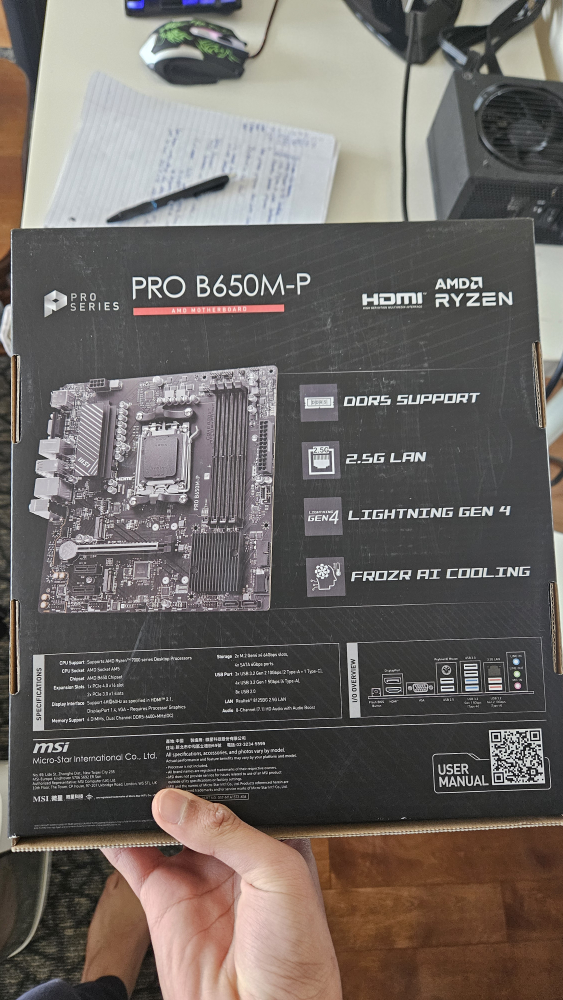 B650M-P Motherboard (Ryzen 7000/9000 support) - photo 3