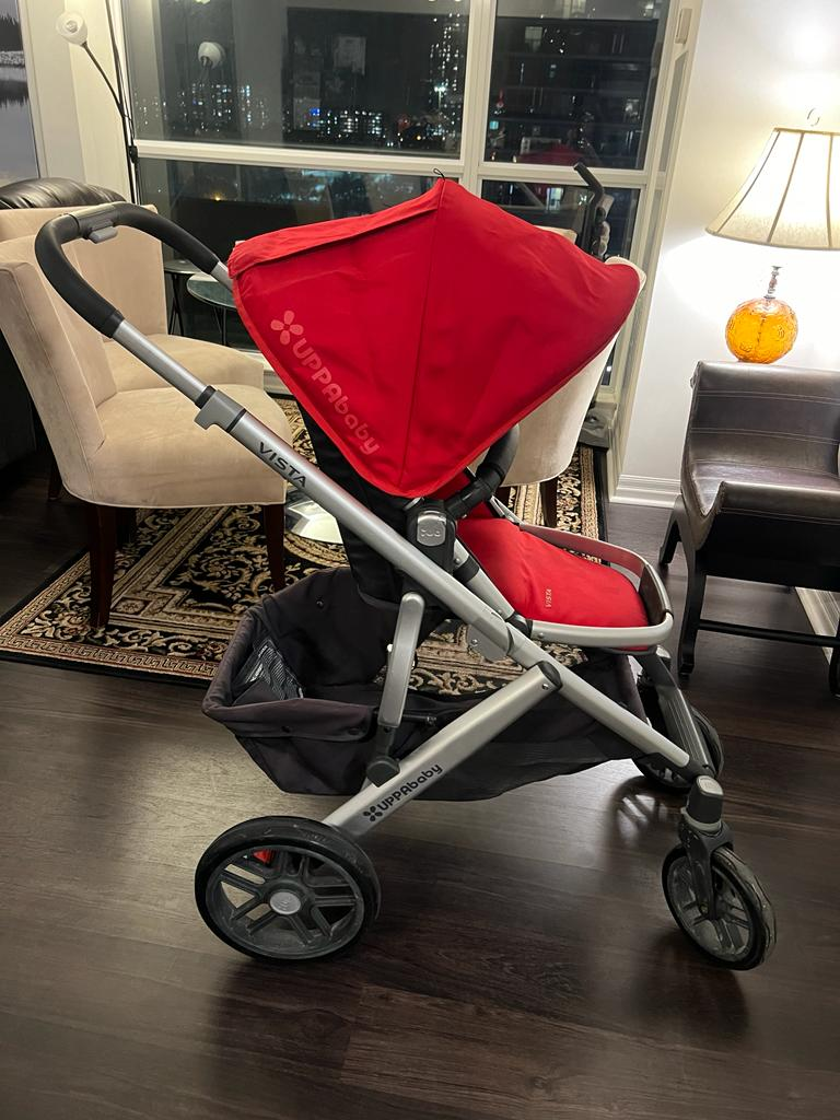 Uppababy Vista Stroller - Red