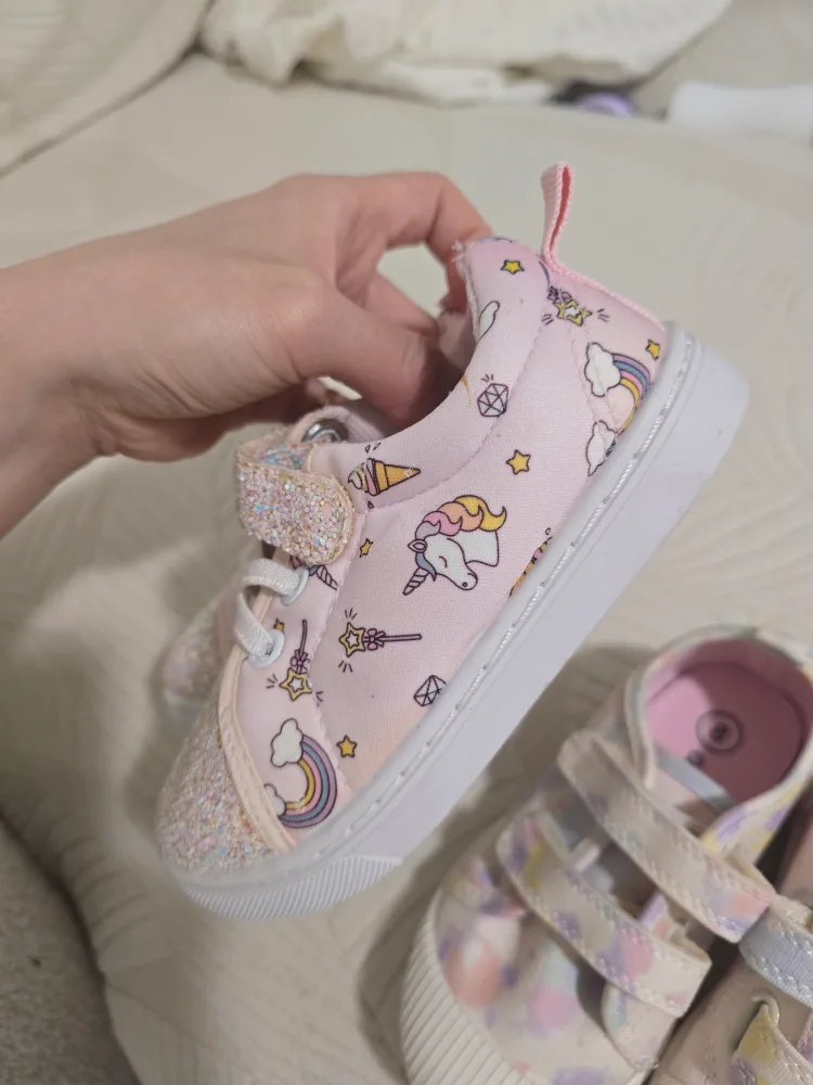 Girls' Size 8 Cat & Jack Toddler Sneakers - 2 Pairs! image indicator(2)