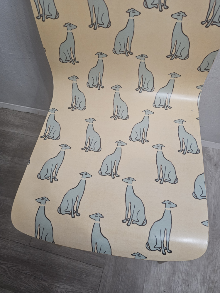 🏈Anthropologie Dog Design Print Chair - photo 2