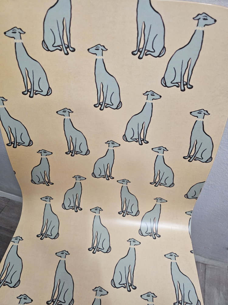 🏈Anthropologie Dog Design Print Chair - photo 4