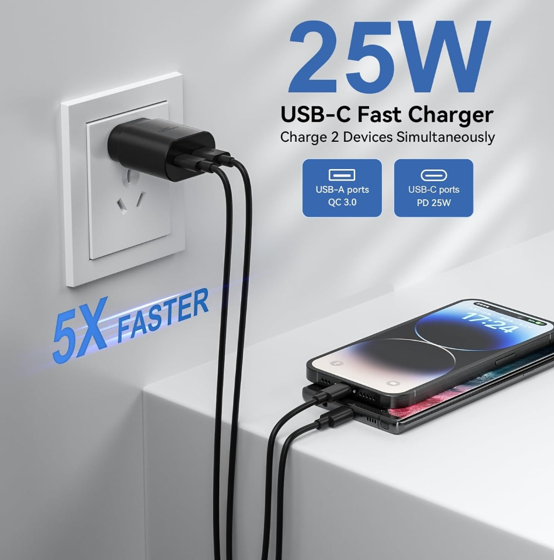 25W Support Fast Charger Block USB C - photo 4