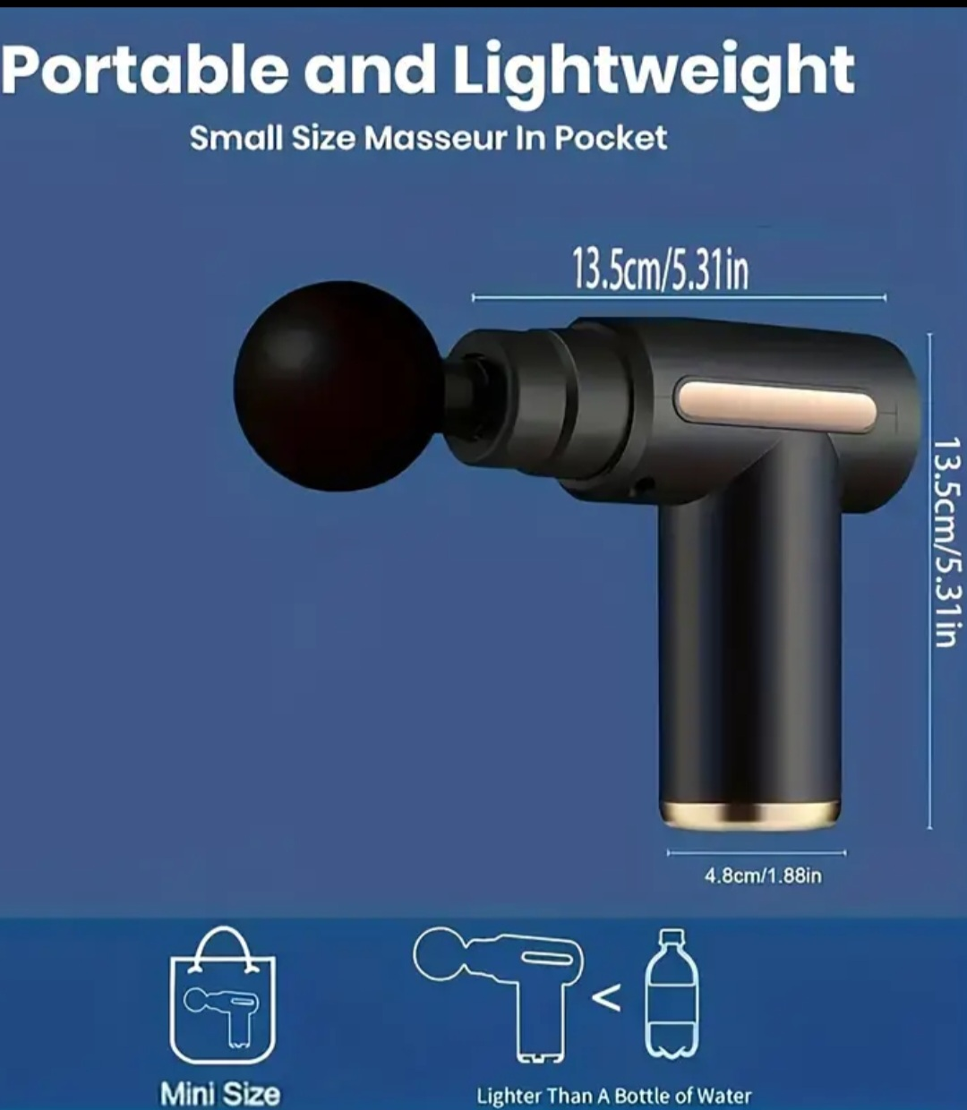 Mini Portable Percussion Massage Gun - photo 2