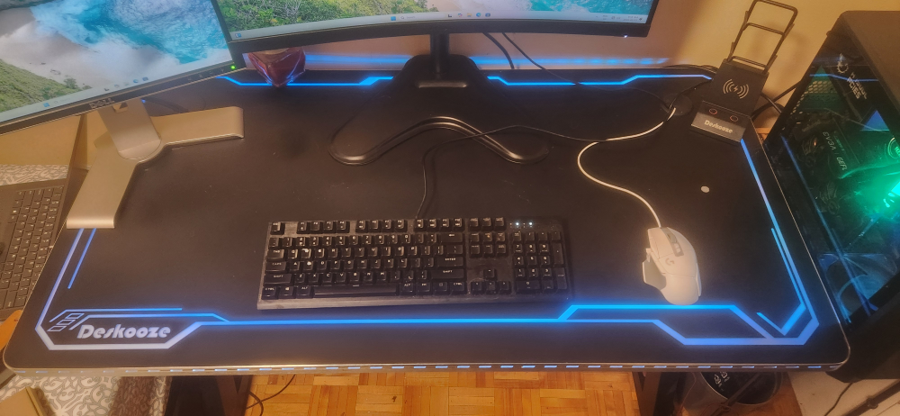 solid led gaming desk - photo 2