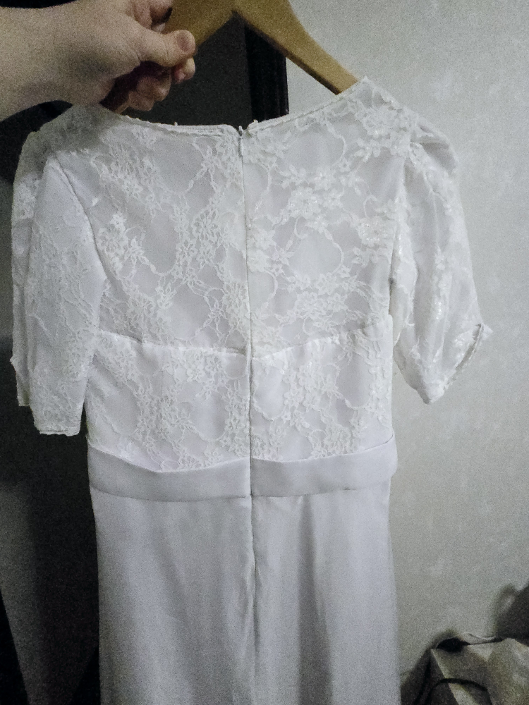🏈white lace dress - photo 3