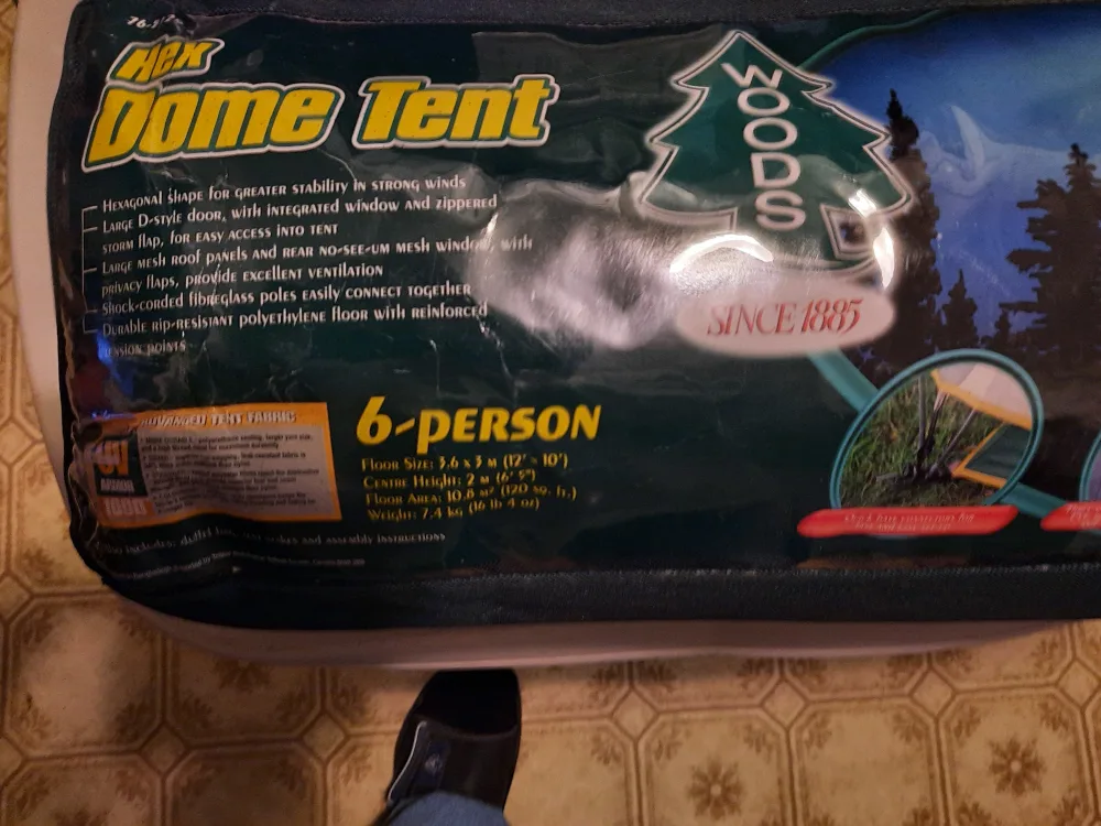 6PersonTent.2DoubleSizeAirMattresses2SleepingBagsBlanketBin image indicator(2)