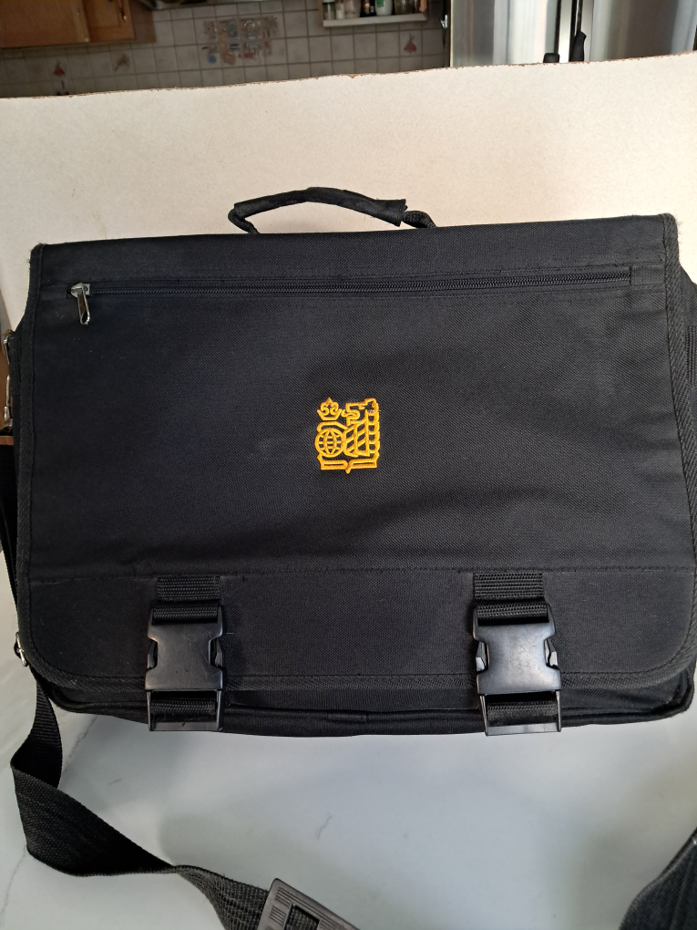 🏈Black Messenger Bag with Shoulder Strap