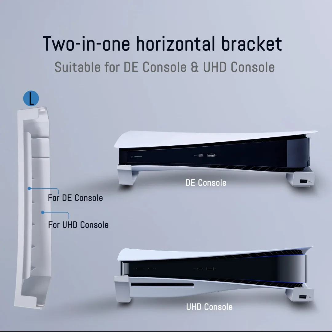 PS5 Horizontal Stand with Cooling Fan and Controller Charger thumbnail