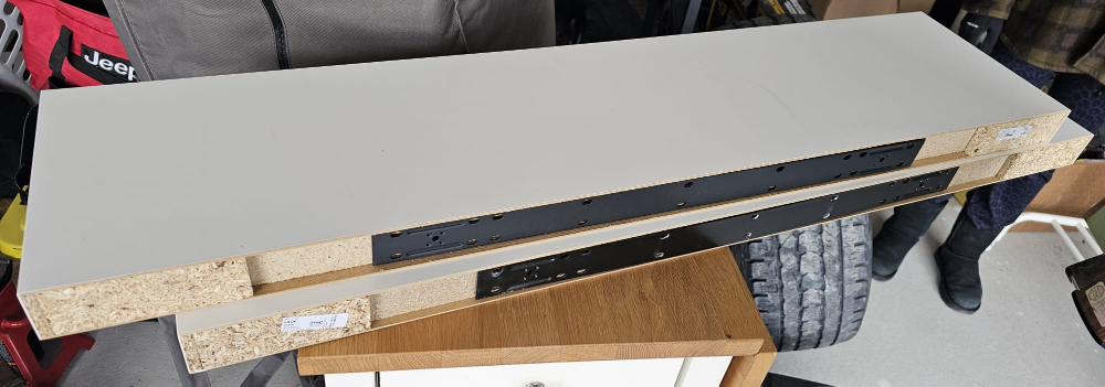 2 IKEA LACK White Shelves - photo 3