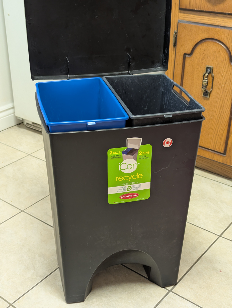 Garbage bin, 2 slots (as is) - photo 2