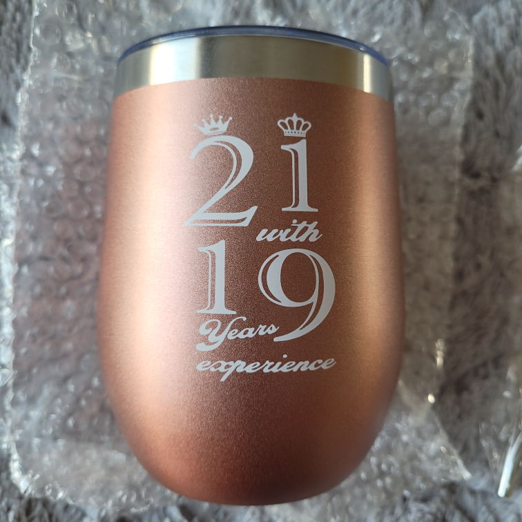 40th Birthday Gift Set: Rose Gold Tumbler, Keychain, and Straw - photo 4