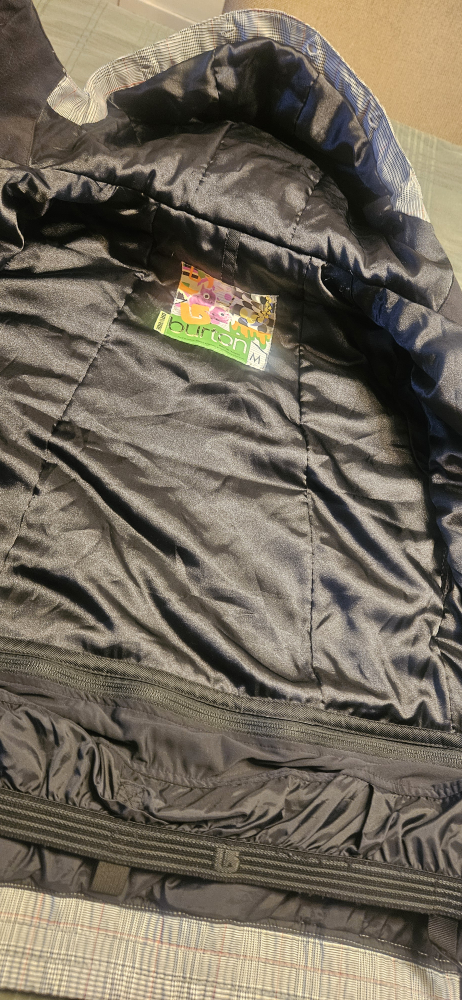 Burton Women's Size Medium Gray Plaid Snowboarding Jacket - photo 4