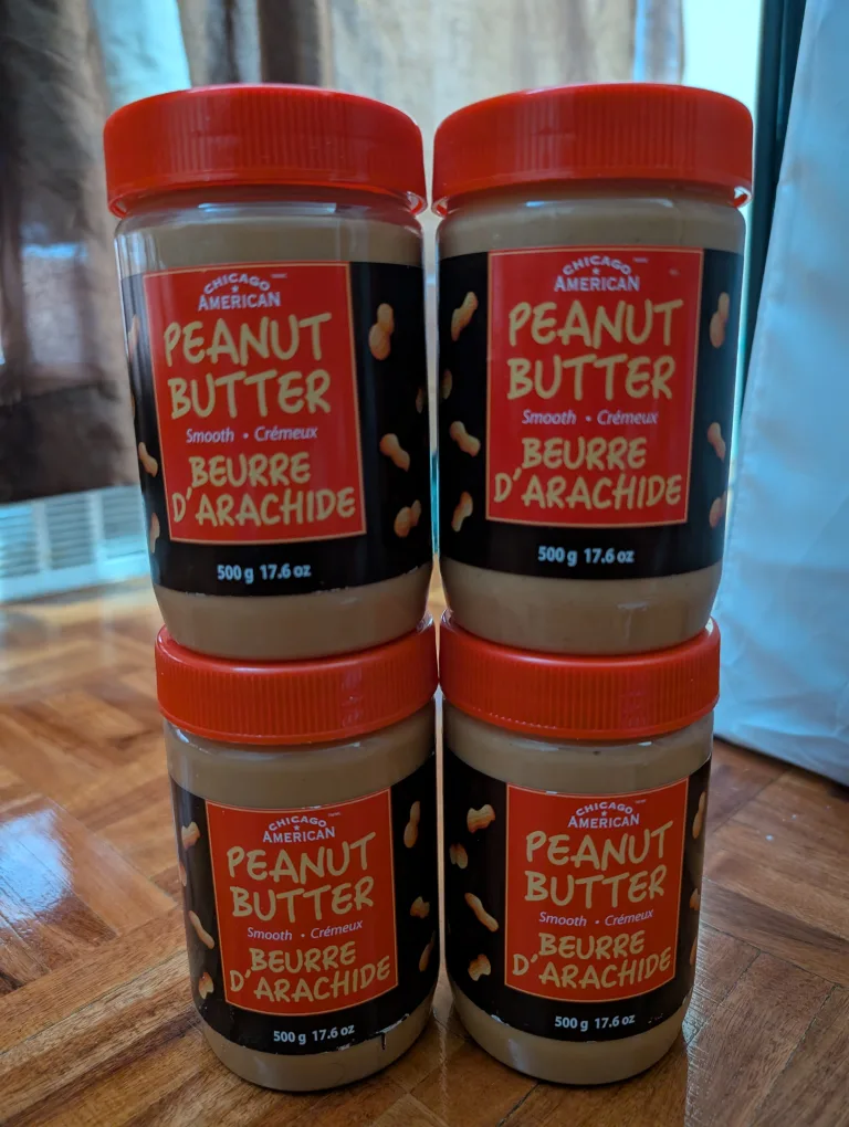 Four Jars of Chicago American Smooth Peanut Butter #freecycle thumbnail