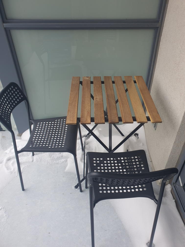Ikea- Outdoor Patio Set - Table and Two Chairs