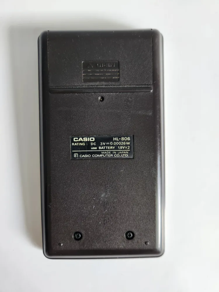Vintage Casio HL-806 Electronic Calculator image indicator(2)