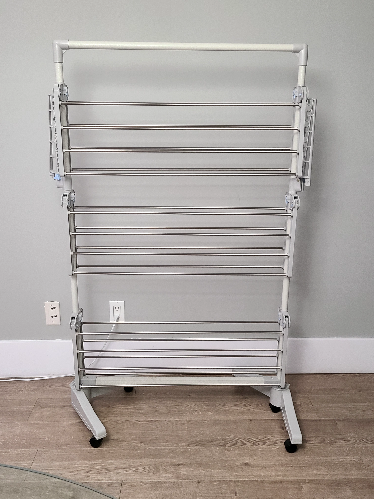 Large Multi-Tier Clothes Drying Rack with Wheels