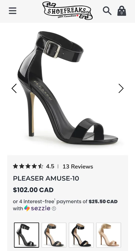 Pleaser Amuse-10 🖤 Size 8 Brand New image indicator(5)
