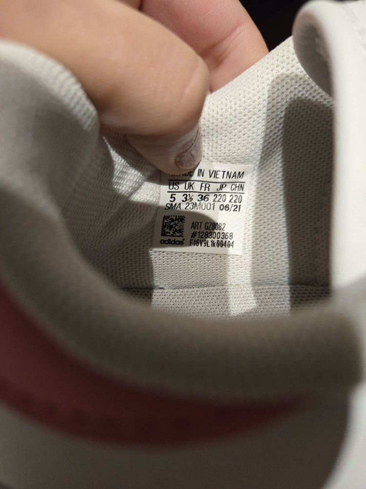 Girls' Shoe Bundle: Reebok, Adidas, and White Flats - photo 2
