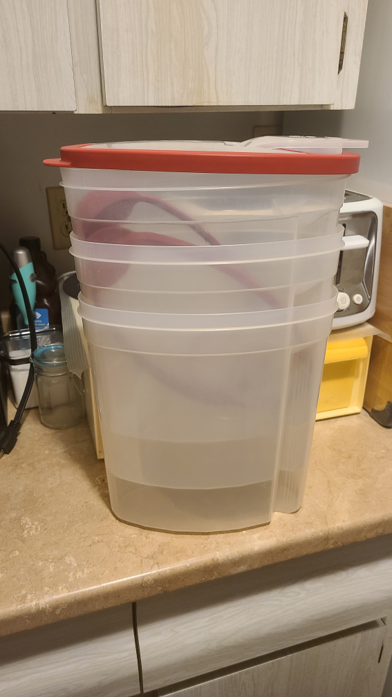 3 RubberMaid Food Storage Containers with Lids