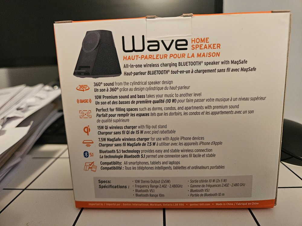 iQ Wave Home Speaker with MagSafe Wireless Charging - photo 2