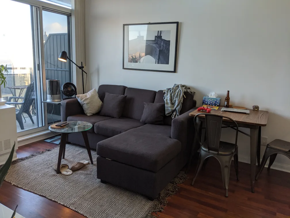 Dark Grey Sectional Sofa image indicator(2)