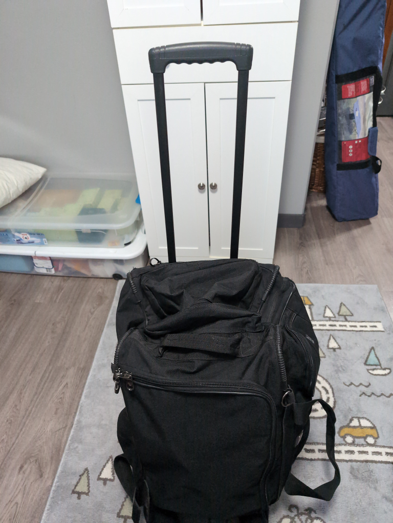 Black Rolling Duffel Bag - photo 5