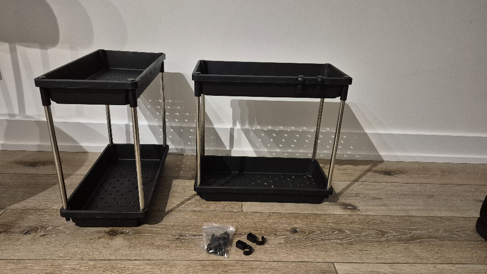 2 Pack Black Organizer 2-Tier - photo 2