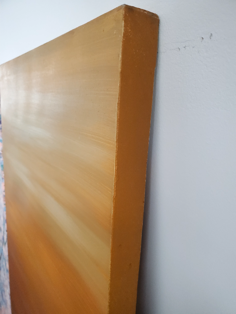 Two Large Abstract Canvas Paintings - photo 2