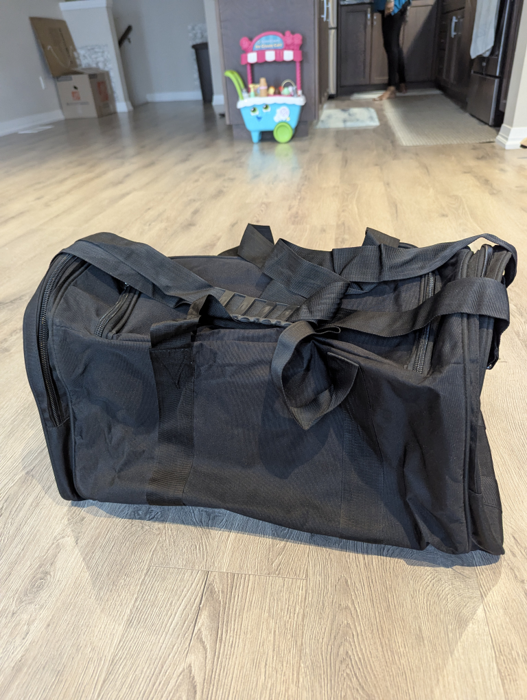 Black Duffel Bag - Great for Travel or the Gym - photo 2