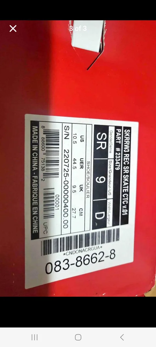 CCM Ice Skates Size 9 image indicator(3)