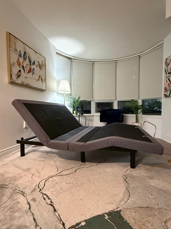 Adjustable Queen Bed Base - (with bonus table!) - photo 2