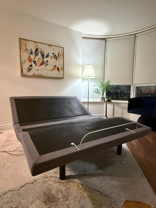 Adjustable Queen Bed Base - (with bonus table!) - photo 3