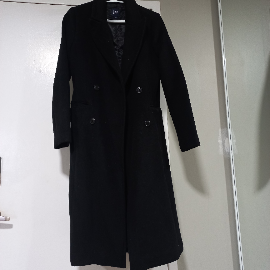 GAP Black Double-breasted Peacoat - XS - photo 4