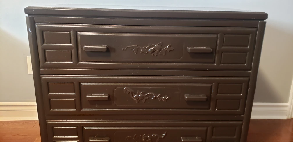 Dark Brown Wooden Dresser