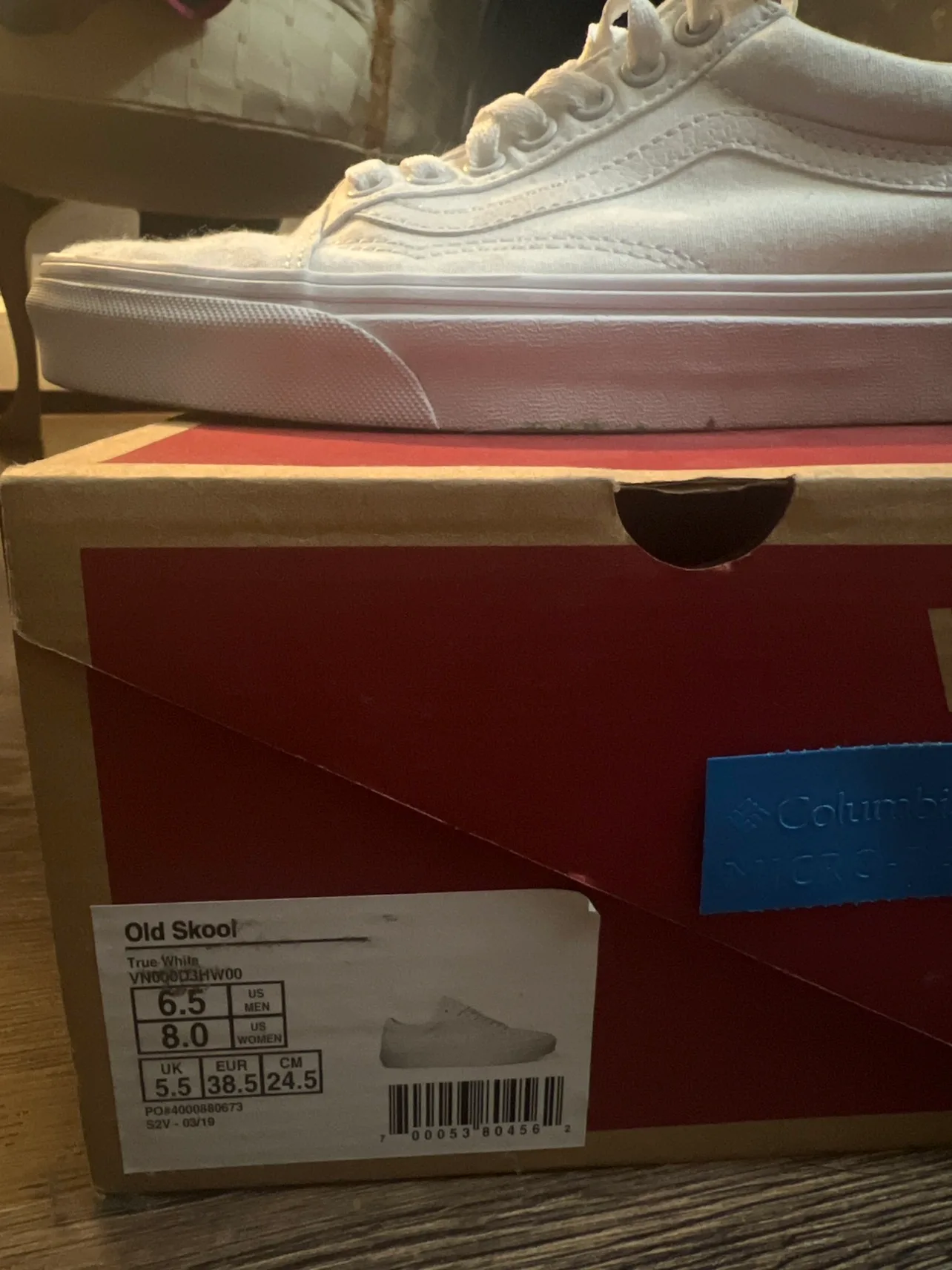 🏈Vans Old Skool White Shoes🏈 image indicator(2)