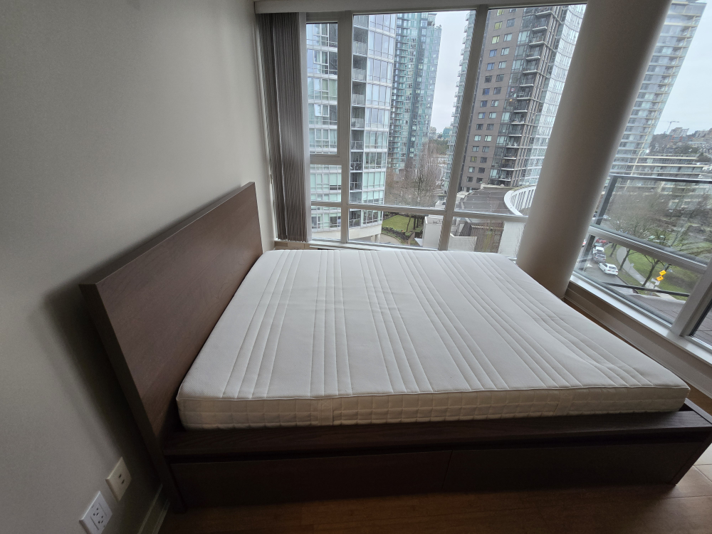 IKEA MALM Queen Bed Frame with 4Drawers and Mattress - photo 2