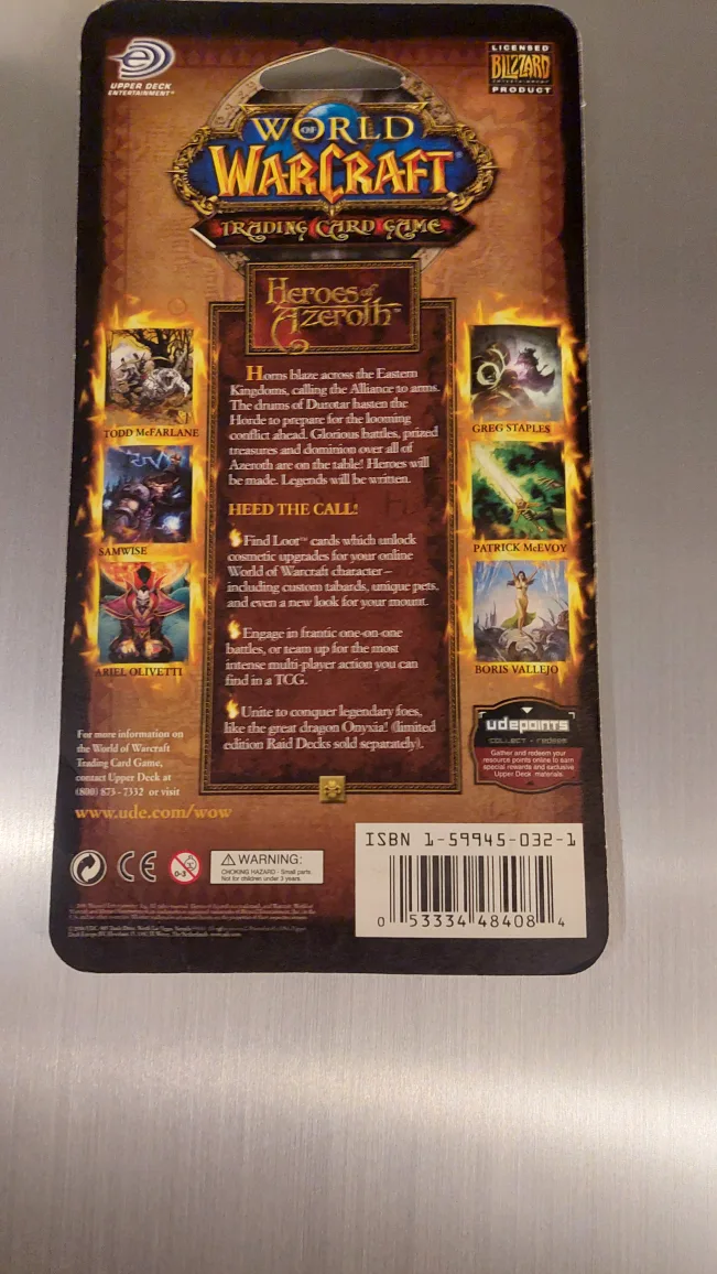 Sealed World of Warcraft Heroes of Azeroth Trading Cards image indicator(2)