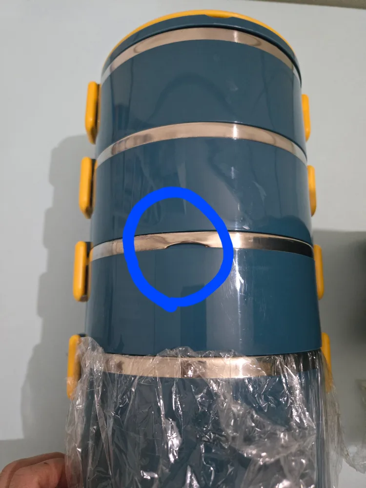 Stainless Steel Lunch Box with Carrying Bag and Cutlery $ 5 image indicator(4)