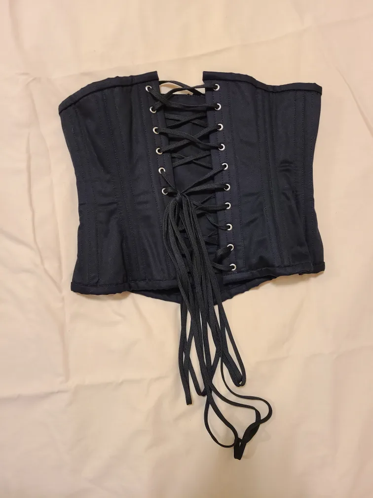 Black Cotton Underbust Corset image indicator(5)