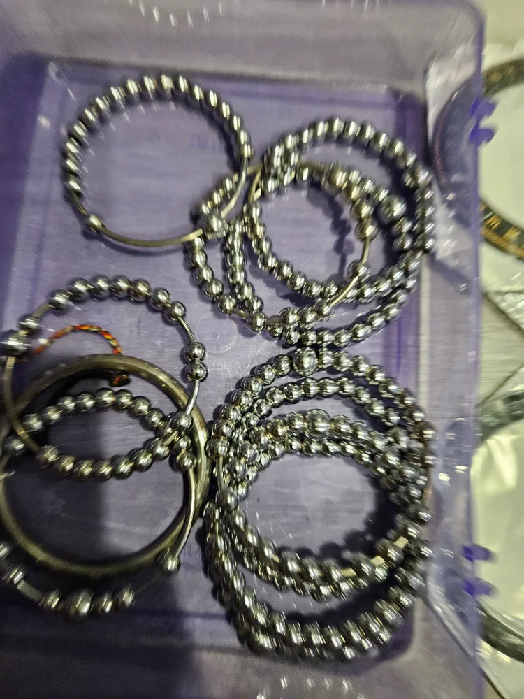 Lot of Metal Bangles and Watch Bezels serbloh image indicator(2)