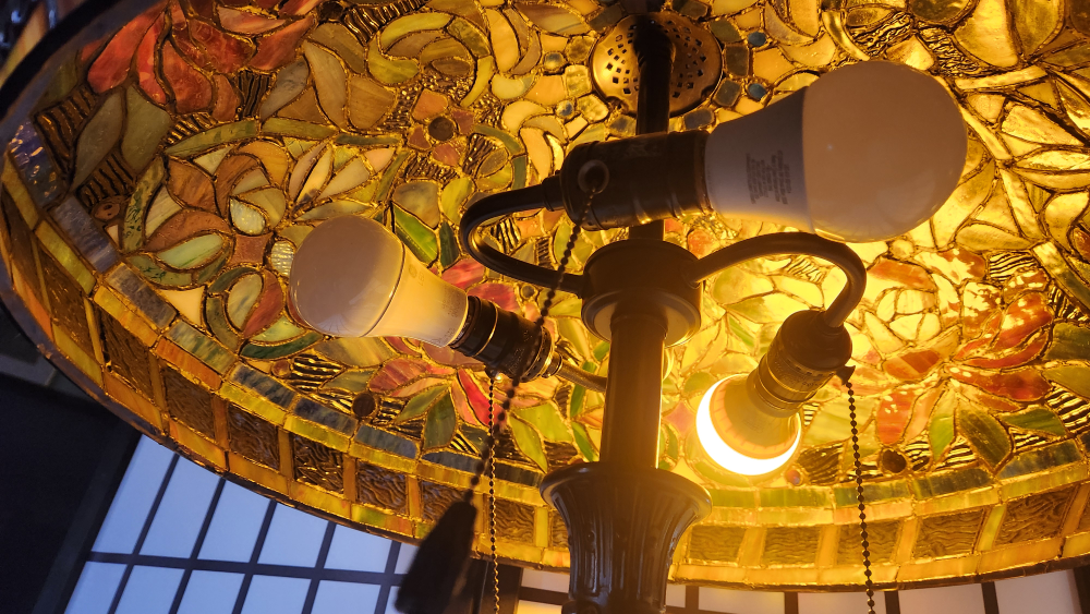 Tiffany Style-Stained Glass Floor Lamp - photo 3